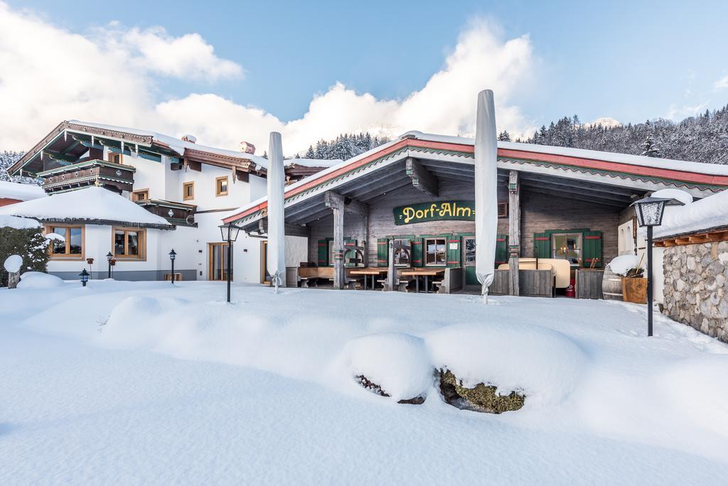 Pension Restaurant Dorfalm Leogang Exterior photo
